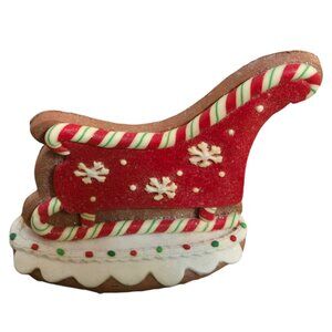 Valerie Parr Hill Gingerbread Cookie Sleigh Christmas Figurine Holiday Decor